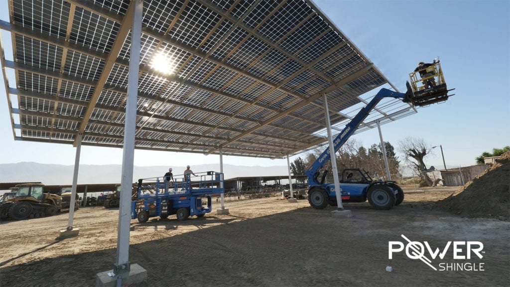 PowerShingle - BiFacial Elevated Solar Racking